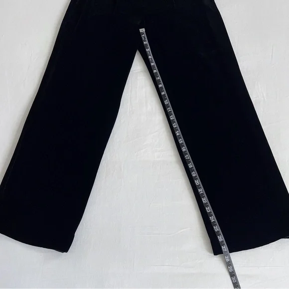 INC International Concepts Petite Velvet Trousers | Black | Size 4P | EUC - Picture 11 of 13